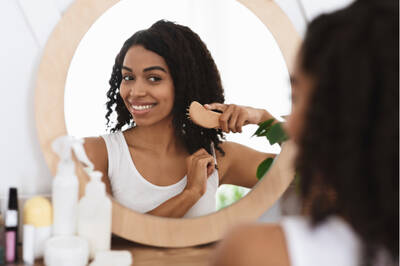 detangling natural hair