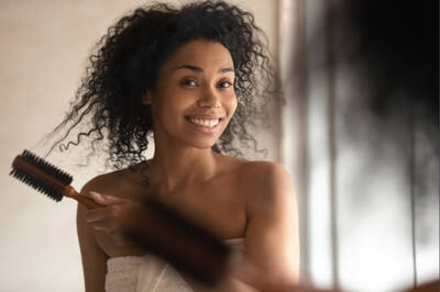 learn how to brush curly hair
