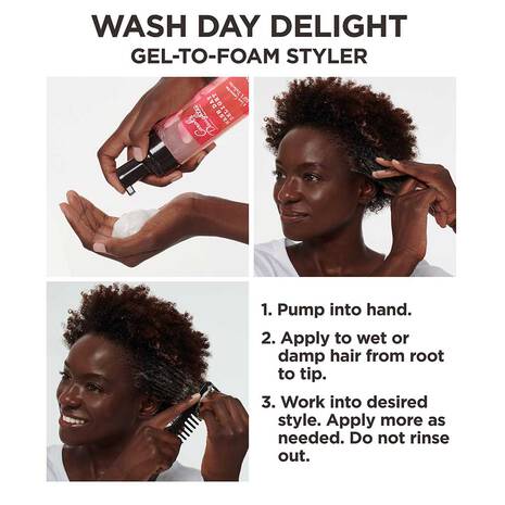 Wash Day Delight Gel-to-Foam Rosewater Hair Styler - Carol's Daughter Wash Day Delight Gel-to-Foam Rosewater Hair Styler - Carol's Daughter