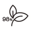 98% Naturally-Derived Ingredients*