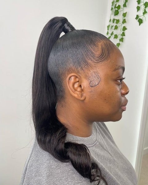slicked back pony
