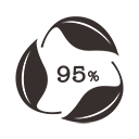  95% biodegradable