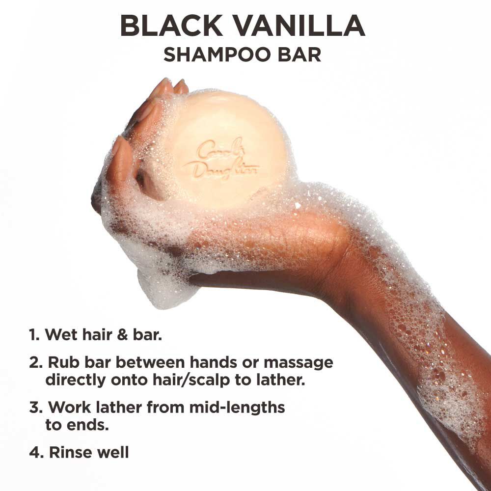 How to Use Black Vanilla Moisturizing Sulfate Free Shampoo Bar